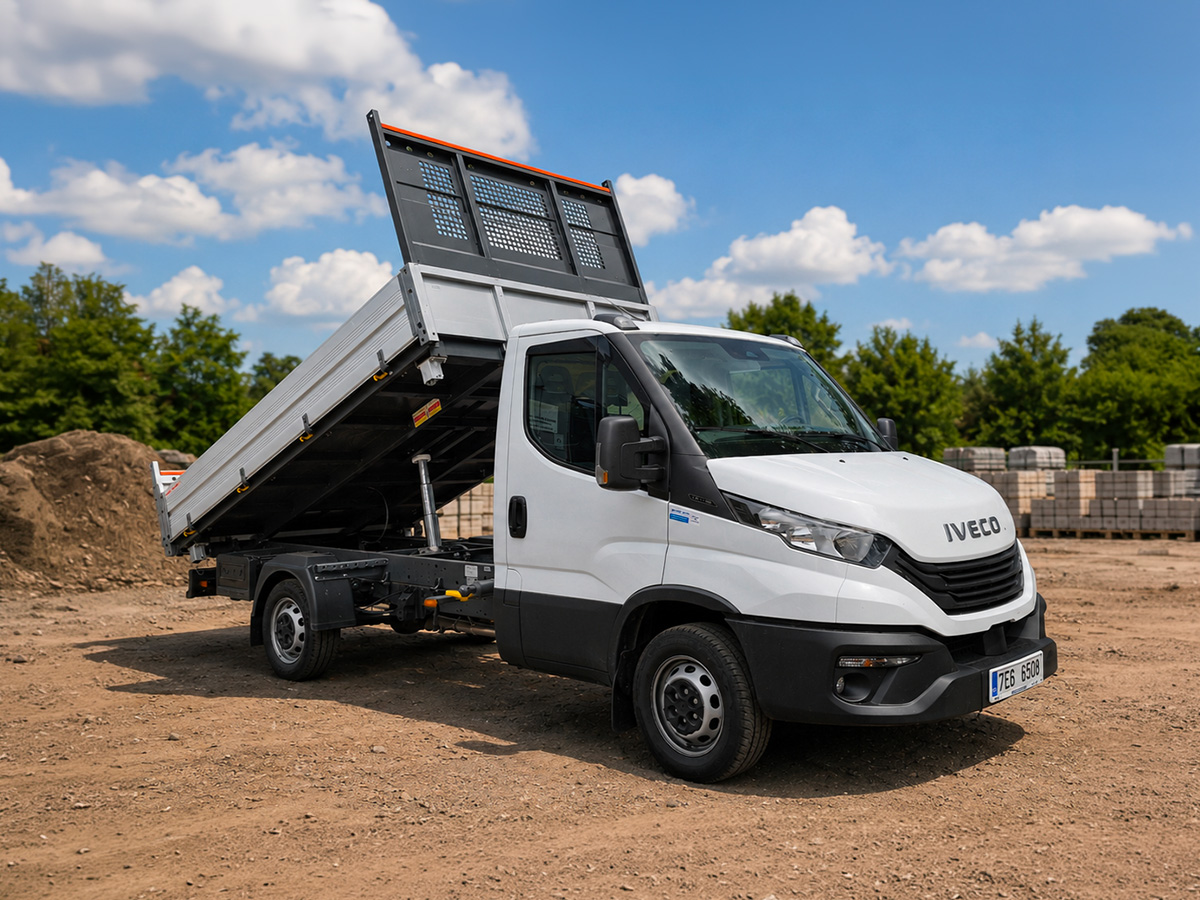 Iveco Daily – třístranný sklápěč – DOVEZUODVEZU.cz